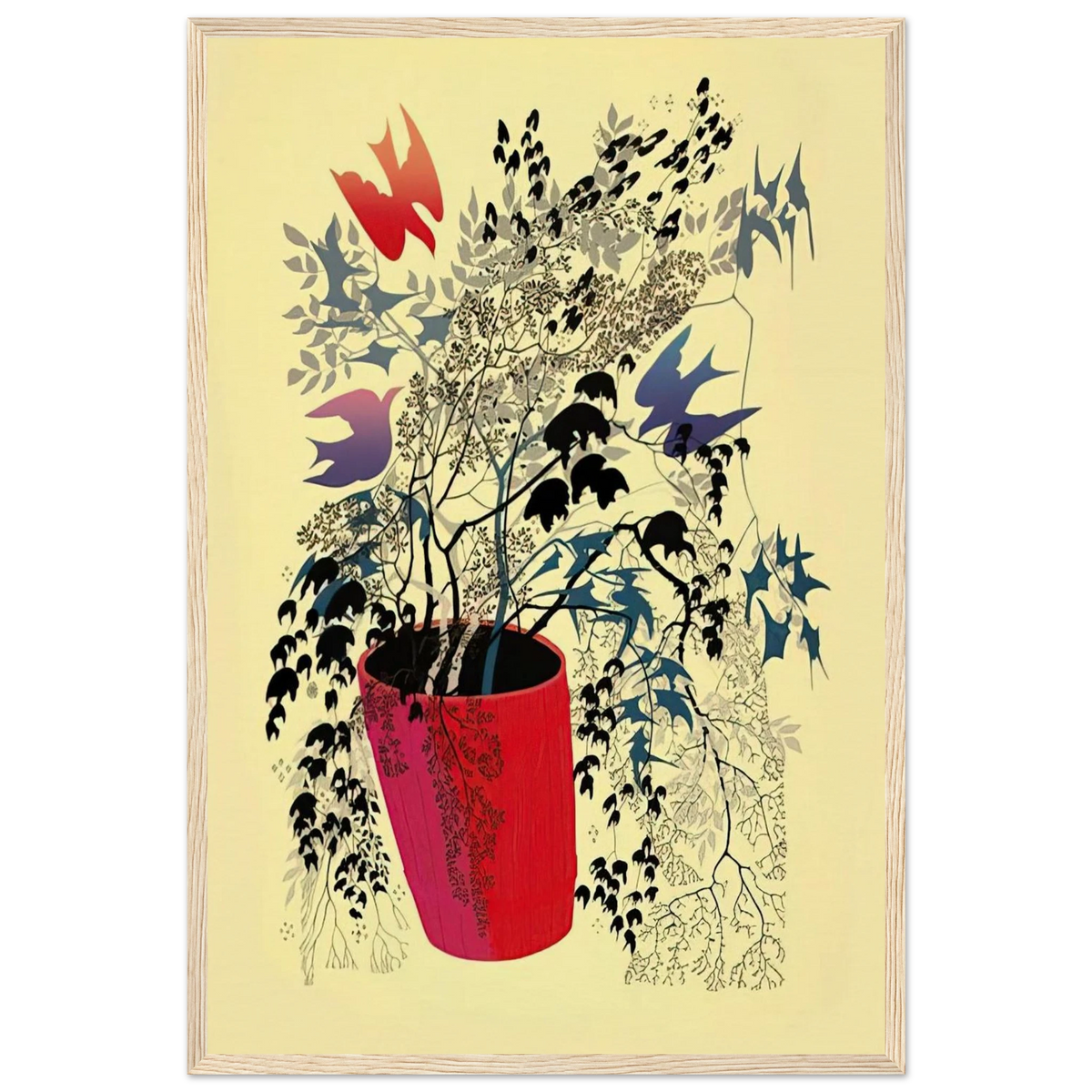 Red Barrell Framed Poster | Eyvind Earle Framed Prints Wall Art | Eyvind Earle Prints