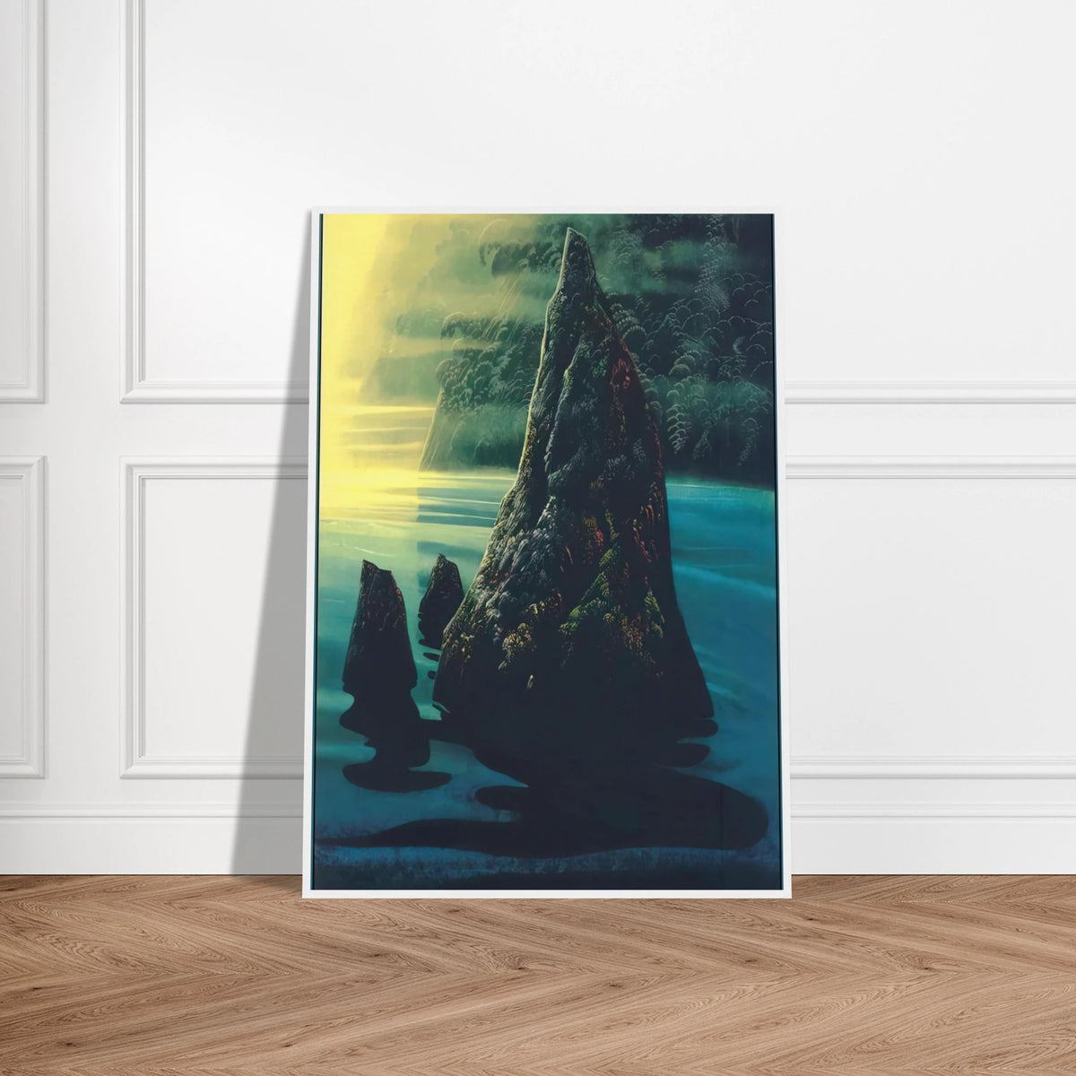 The Rock Framed Poster | Eyvind Earle Framed Prints Wall Art | Eyvind Earle Prints