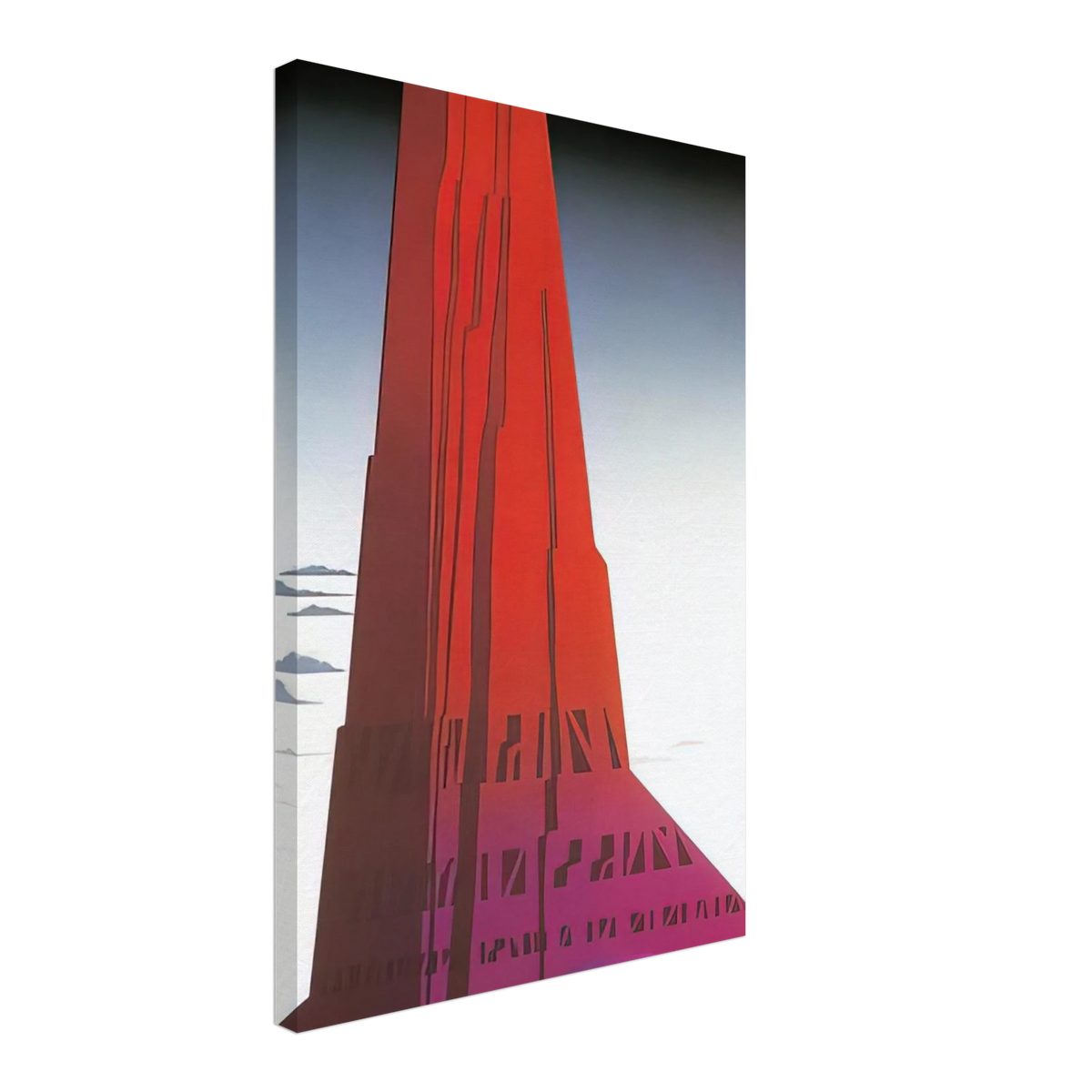 Desert Skyscraper Canvas | Eyvind Earle Canvas | Eyvind Earle Prints