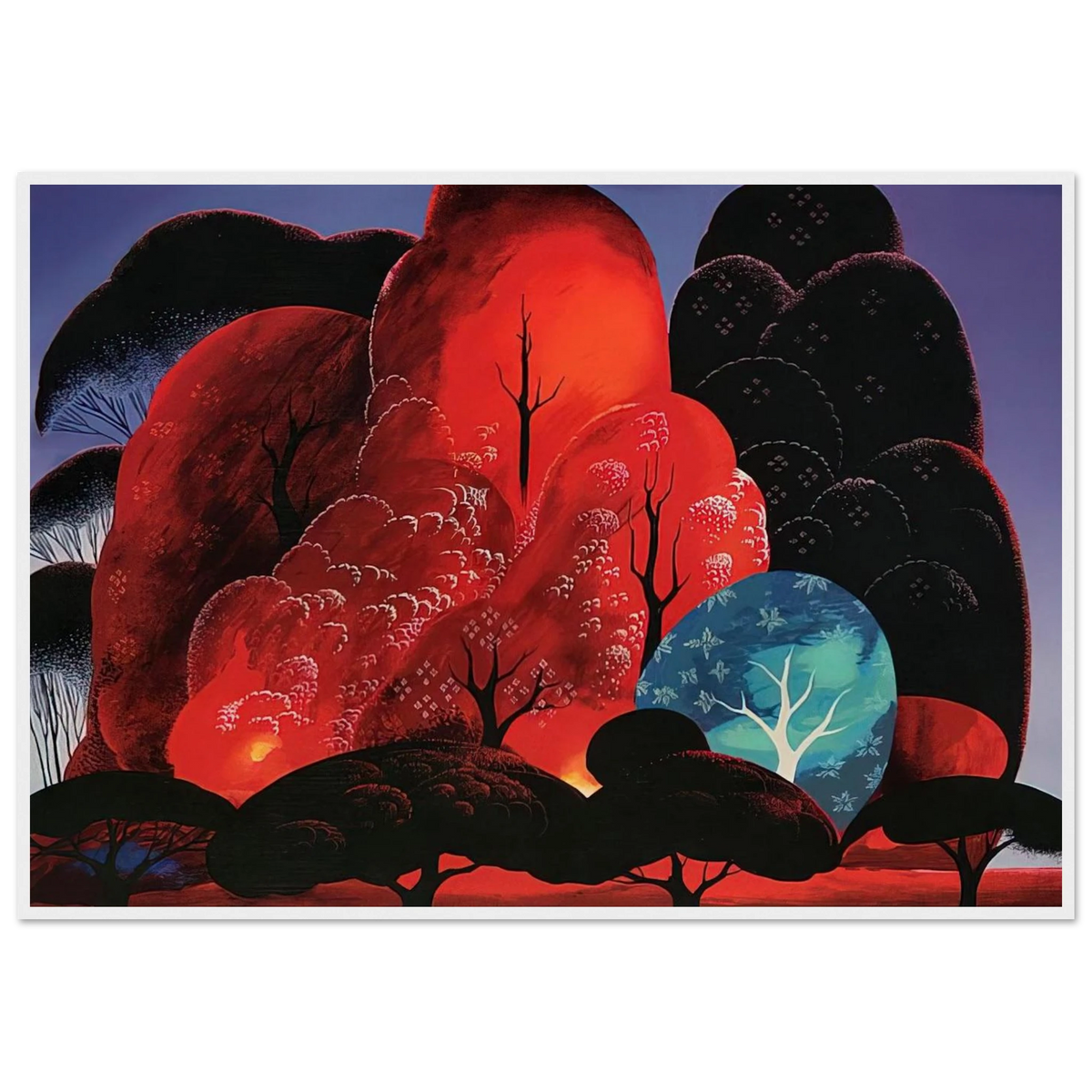 Blazing Glory Framed Poster | Eyvind Earle Framed Prints Wall Art | Eyvind Earle Prints