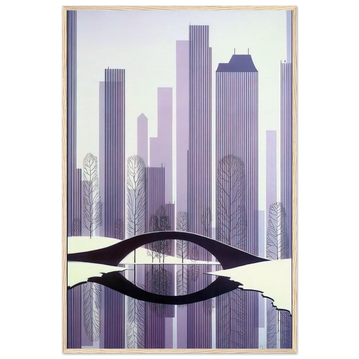 Central Park Framed Poster | Eyvind Earle Framed Prints Wall Art | Eyvind Earle Prints