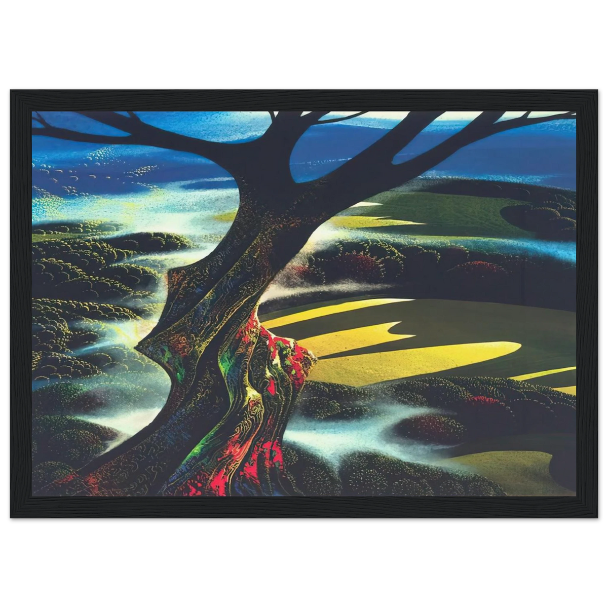 Autumn Shadows Framed Poster | Eyvind Earle Framed Prints Wall Art | Eyvind Earle Prints