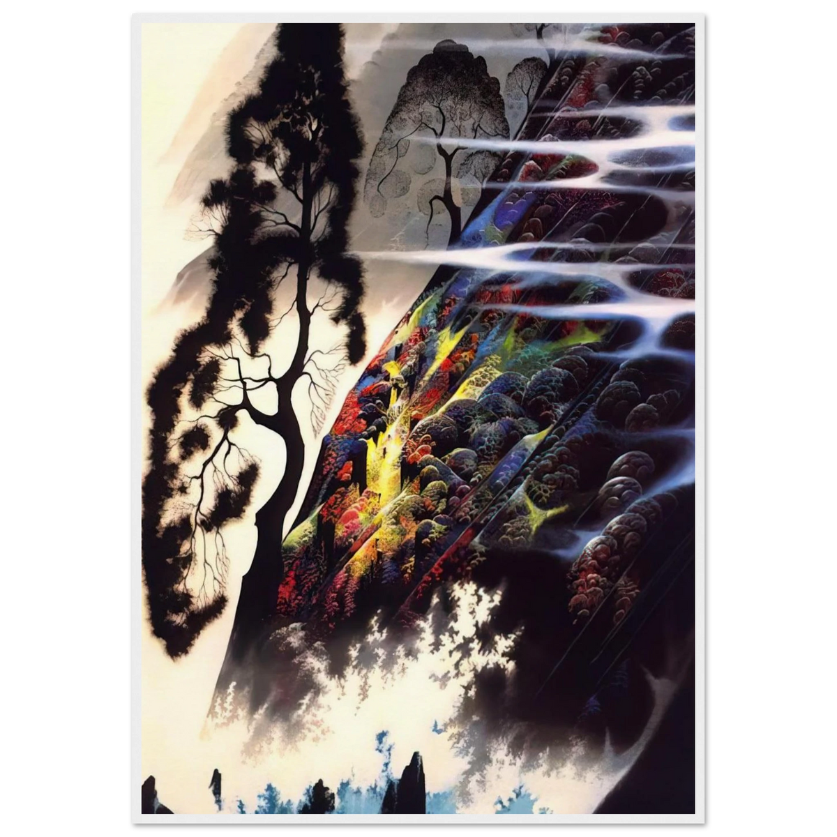 Radiant Splendor Framed Poster | Eyvind Earle Framed Prints Wall Art | Eyvind Earle Prints