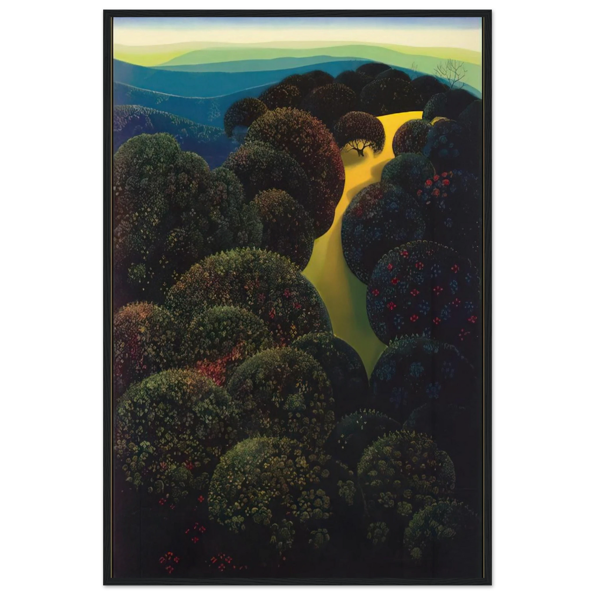 Hidden Pasture Framed Poster | Eyvind Earle Framed Prints Wall Art | Eyvind Earle Prints