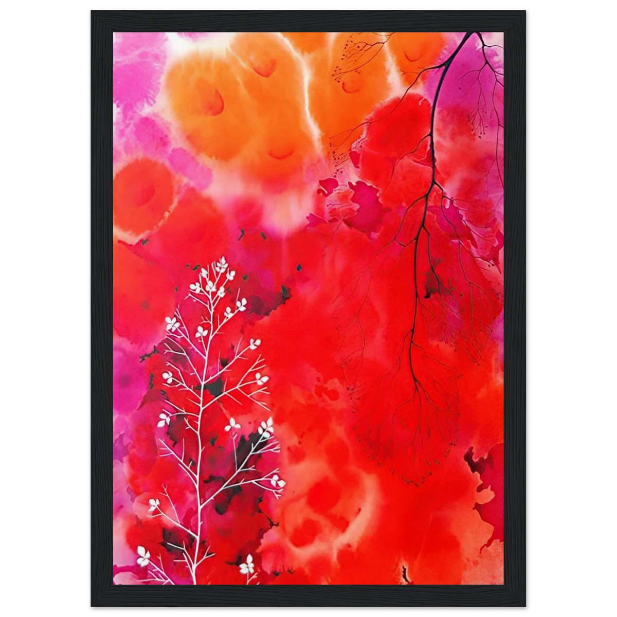Flower Fantasy Framed Poster | Eyvind Earle Framed Prints Wall Art | Eyvind Earle Prints