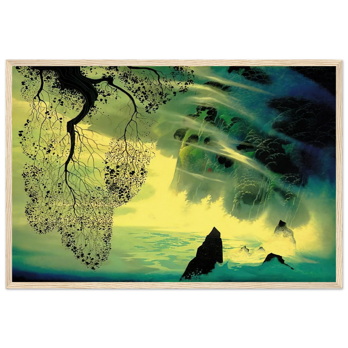 A Swirl of Fog Framed Poster | Eyvind Earle Framed Prints Wall Art | Eyvind Earle Prints
