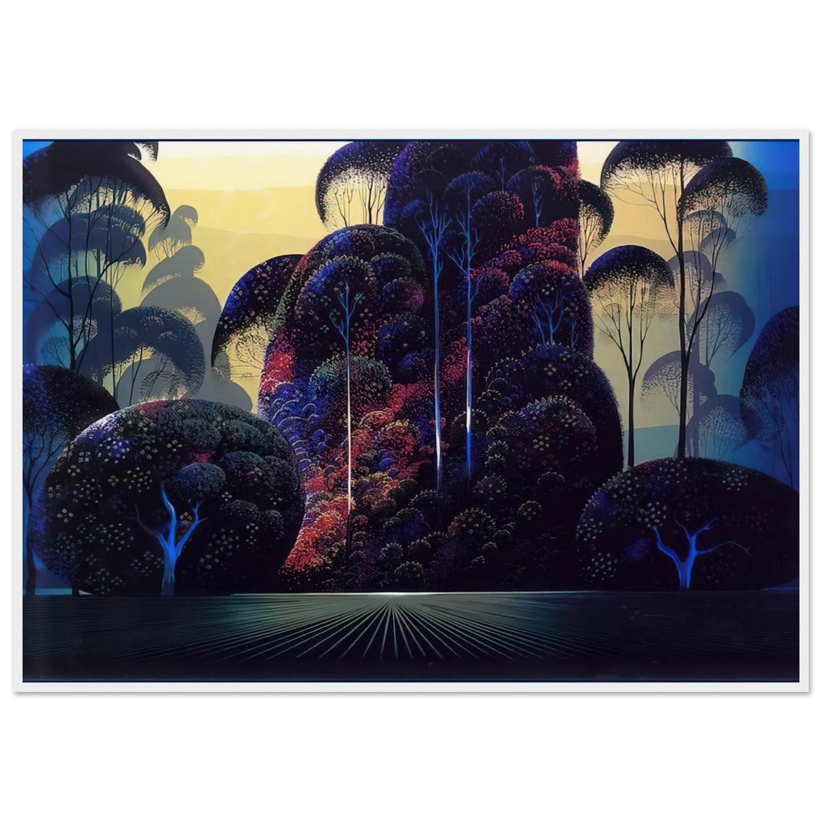 Mendocino Framed Poster | Eyvind Earle Framed Prints Wall Art | Eyvind Earle Prints