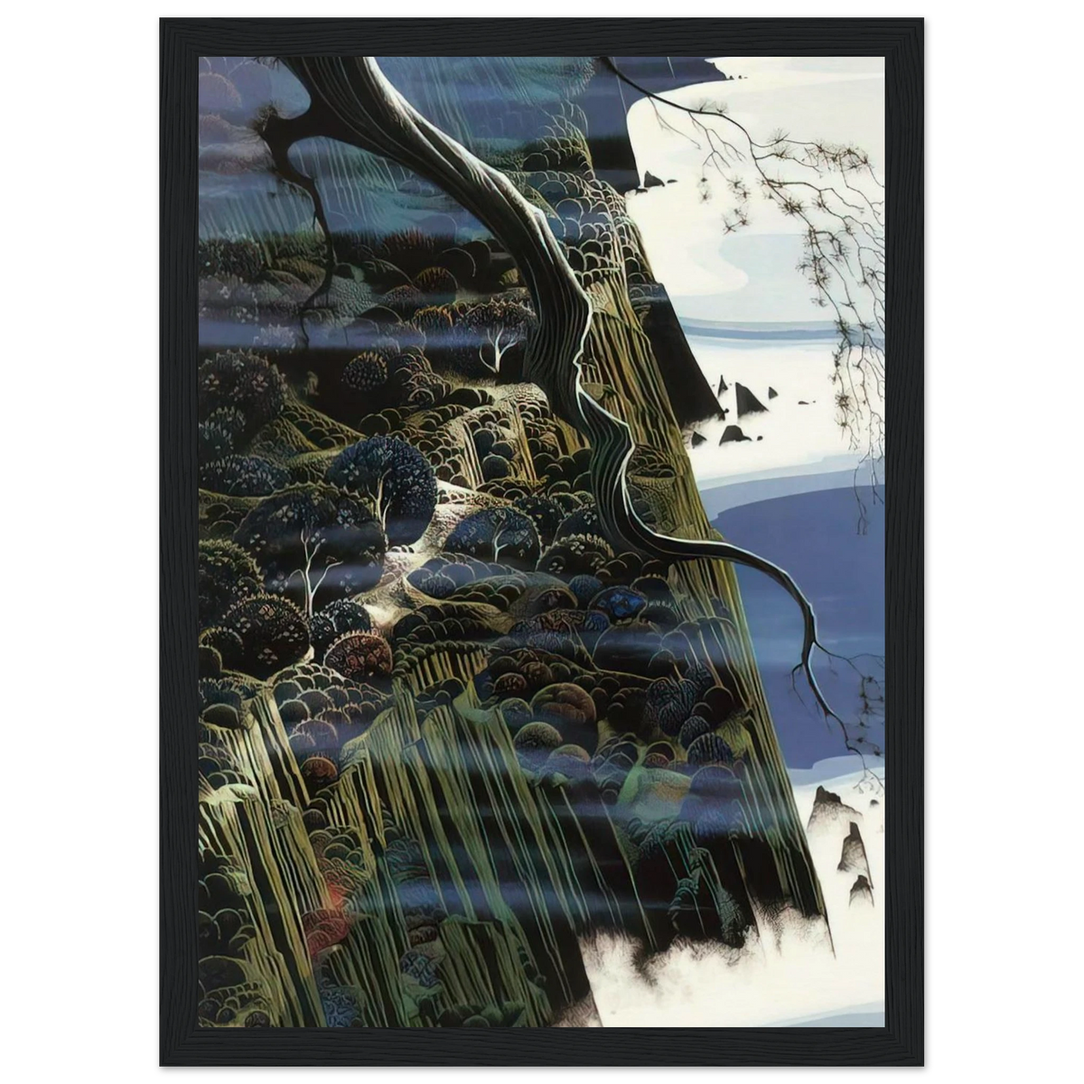 From Out of the Sea Framed Poster | Eyvind Earle Framed Prints Wall Art | Eyvind Earle Prints