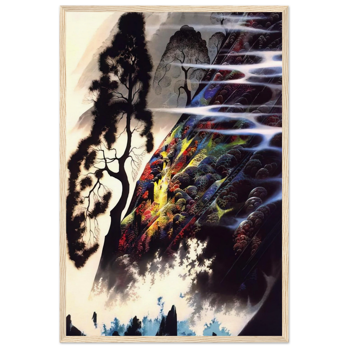 Radiant Splendor Framed Poster | Eyvind Earle Framed Prints Wall Art | Eyvind Earle Prints