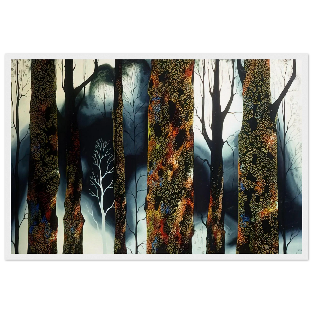 Jewel Trees Framed Poster | Eyvind Earle Framed Prints Wall Art | Eyvind Earle Prints