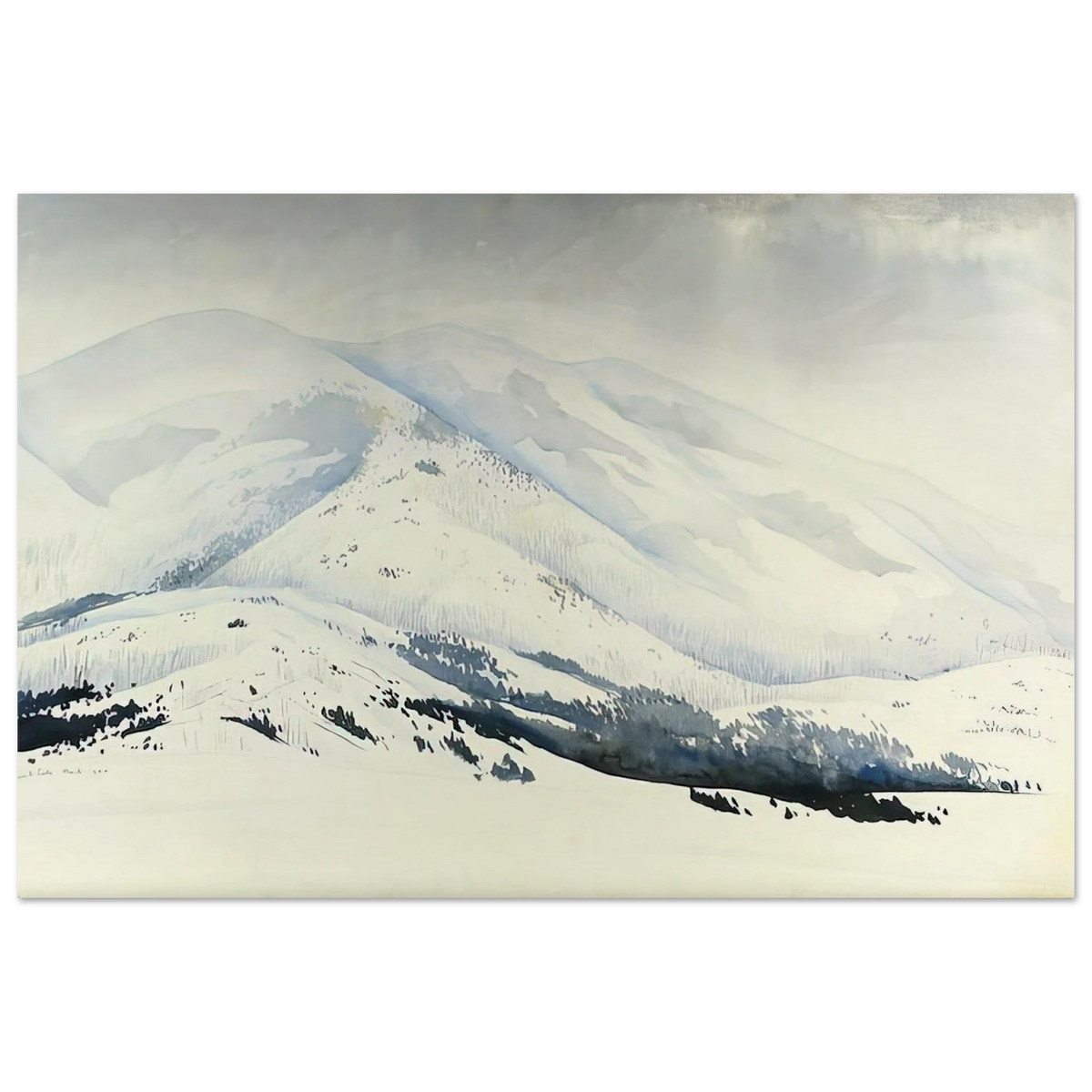 Snowy Mountain Poster | Eyvind Earle Poster | Eyvind Earle Prints