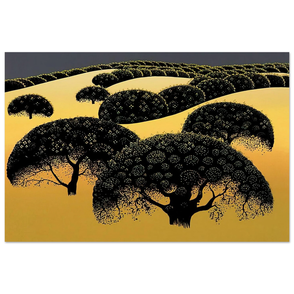 Santa Ynez Oaks Poster | Eyvind Earle Poster | Eyvind Earle Prints