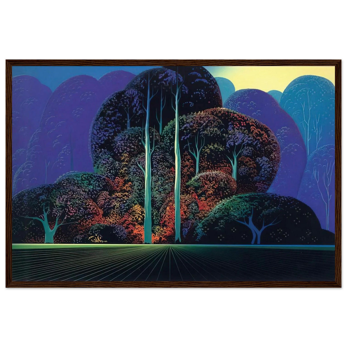 Softening Shades of Twilight Framed Poster | Eyvind Earle Framed Prints Wall Art | Eyvind Earle Prints