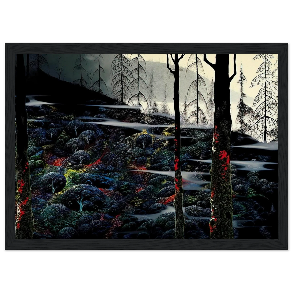 Dawn's First Light Framed Poster | Eyvind Earle Framed Prints Wall Art | Eyvind Earle Prints