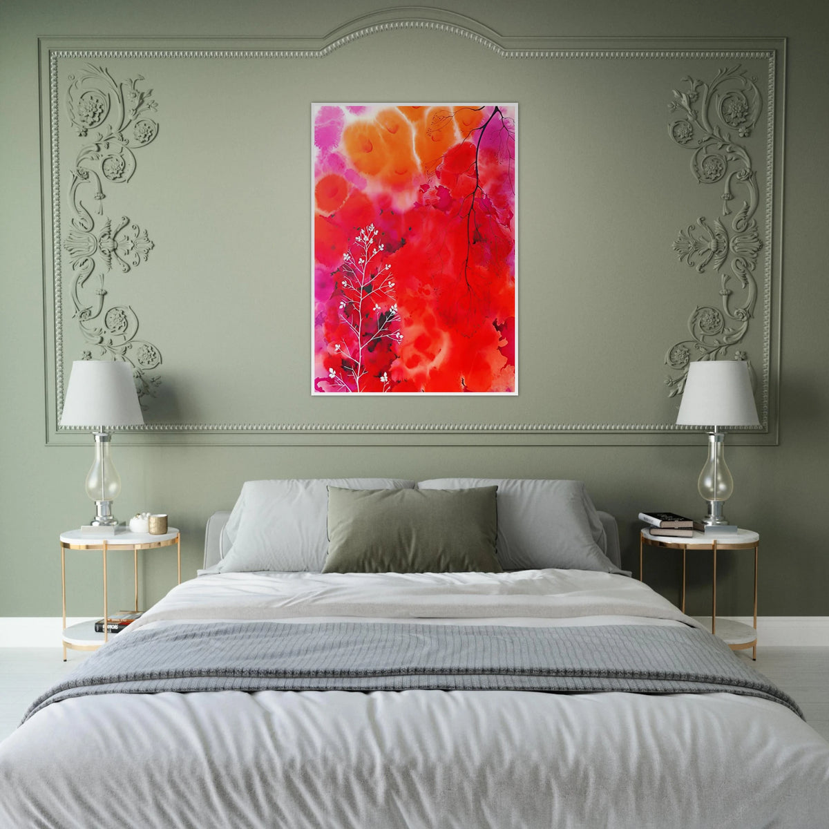 Flower Fantasy Framed Poster | Eyvind Earle Framed Prints Wall Art | Eyvind Earle Prints