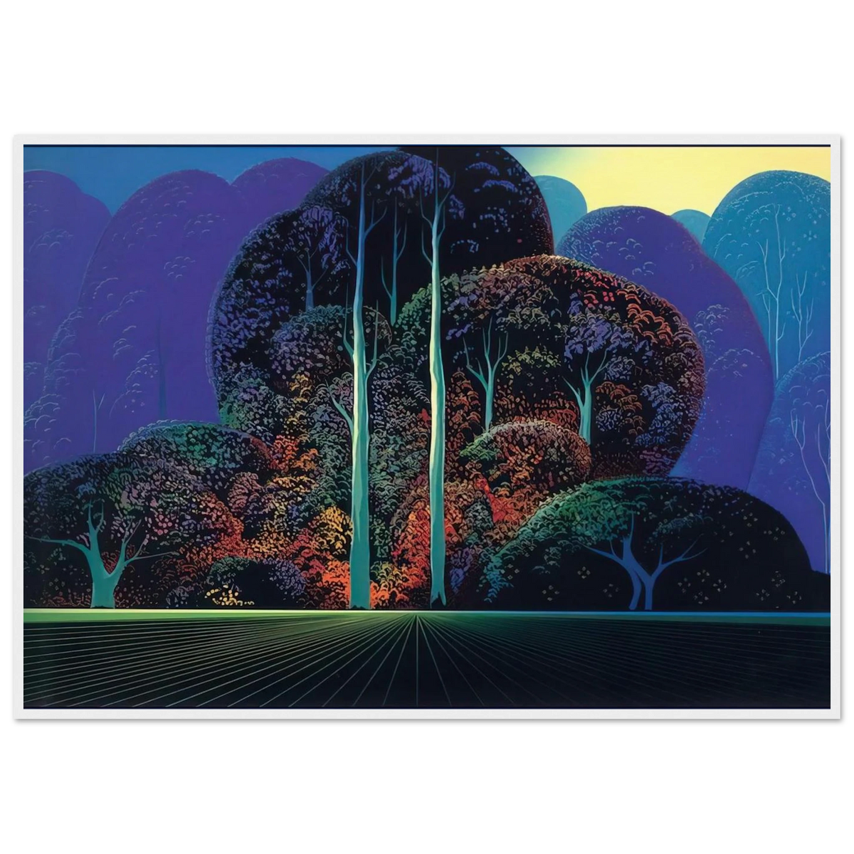 Softening Shades of Twilight Framed Poster | Eyvind Earle Framed Prints Wall Art | Eyvind Earle Prints