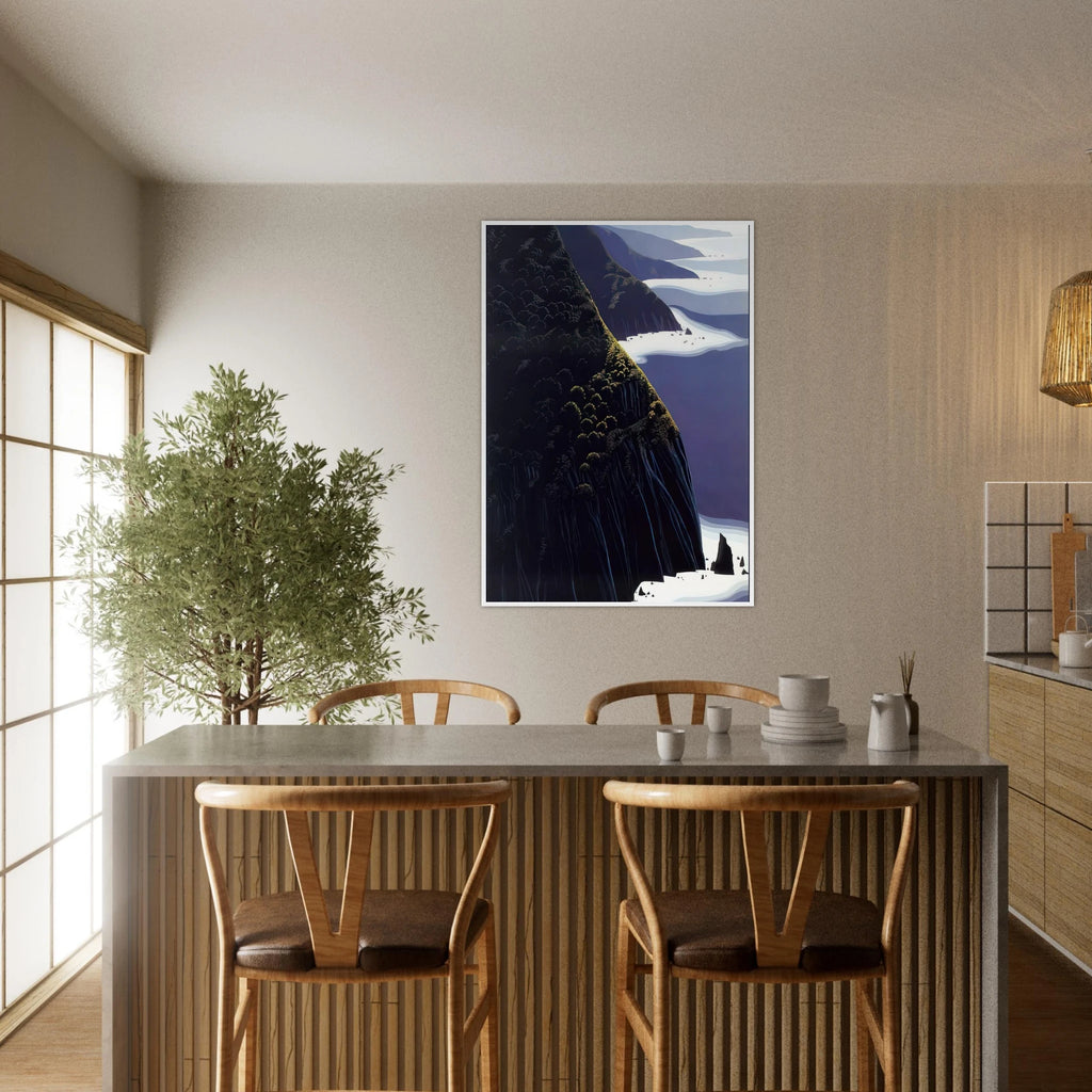 Gray Big Sur Framed Poster | Eyvind Earle Framed Prints Wall Art | Eyvind Earle Prints