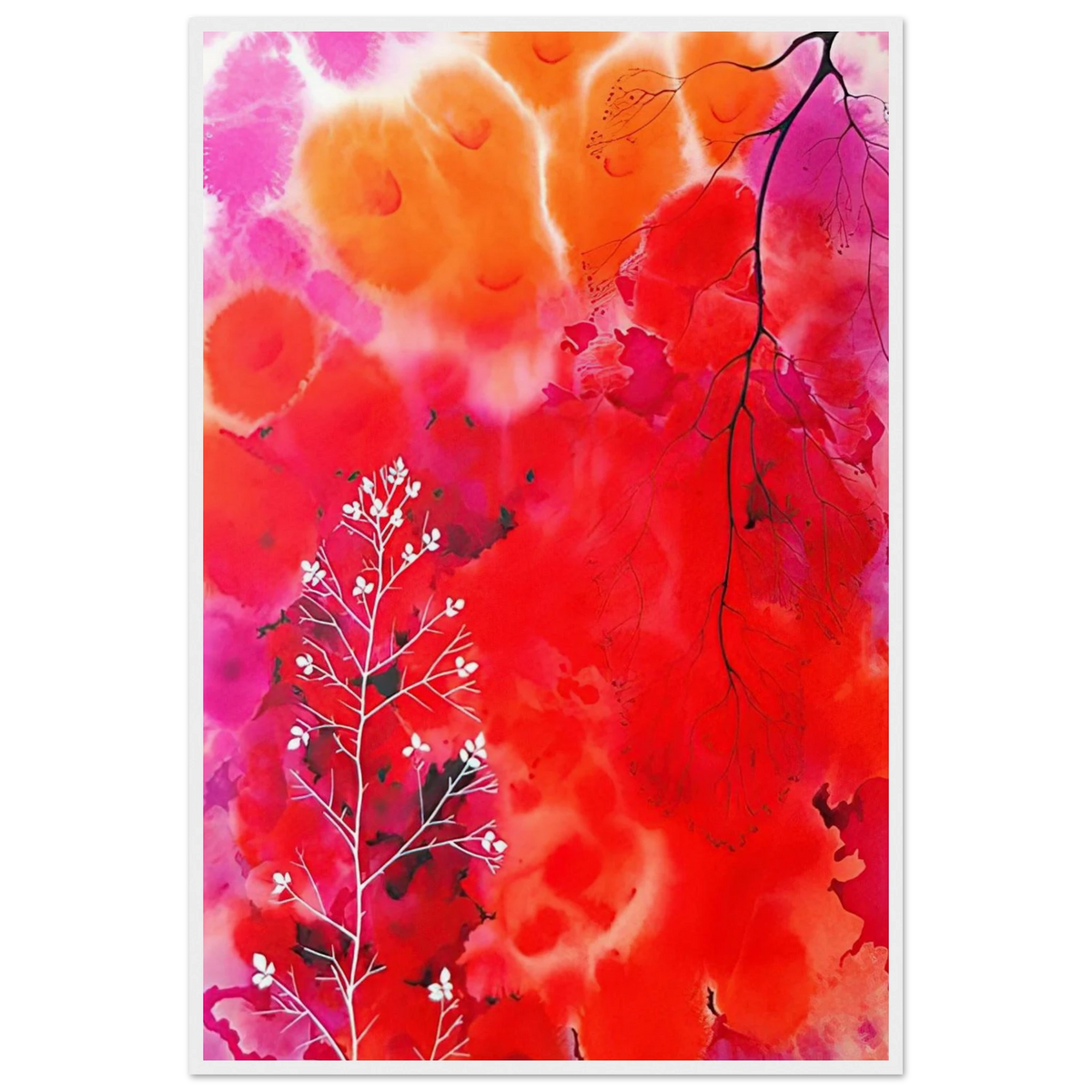 Flower Fantasy Framed Poster | Eyvind Earle Framed Prints Wall Art | Eyvind Earle Prints