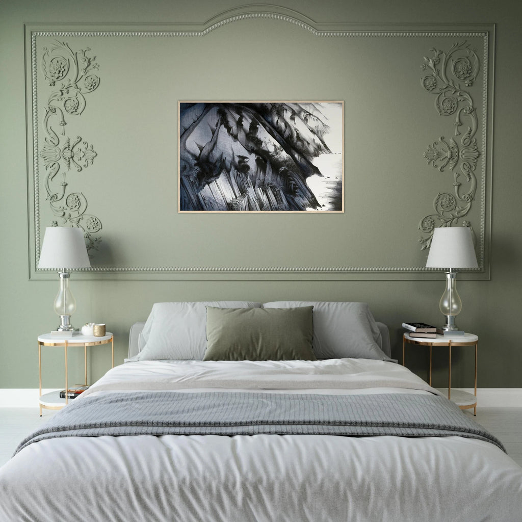 Cliffs of Darkness Framed Poster | Eyvind Earle Framed Prints Wall Art | Eyvind Earle Prints
