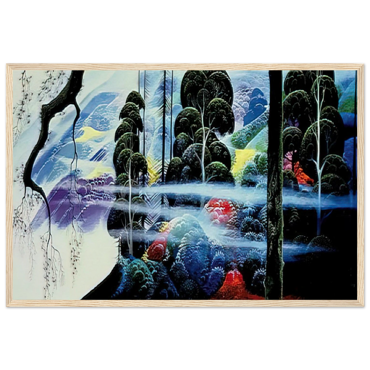 Along the Coast Framed Poster | Eyvind Earle Framed Prints Wall Art | Eyvind Earle Prints
