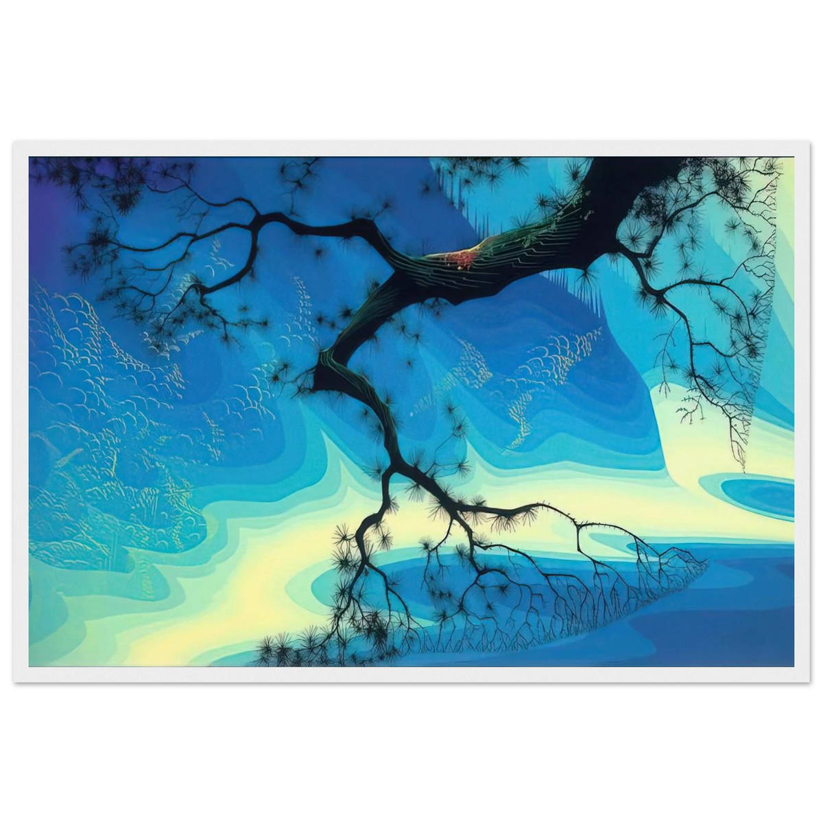 Ocean Mist Framed Poster | Eyvind Earle Framed Prints Wall Art | Eyvind Earle Prints