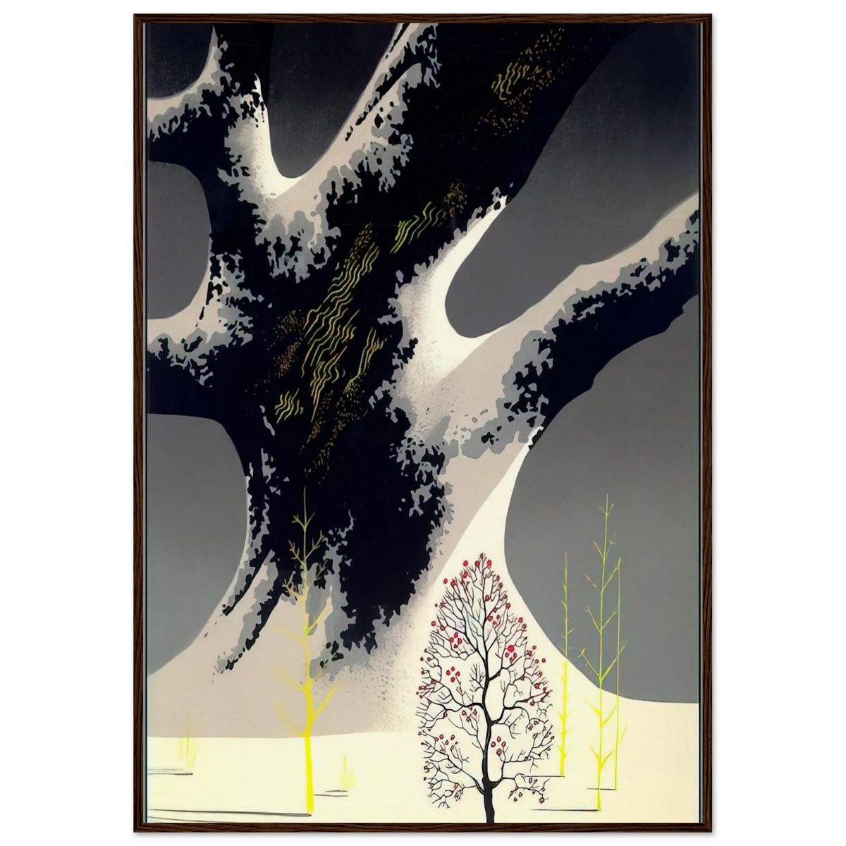 Winter Oak Framed Poster | Eyvind Earle Framed Prints Wall Art | Eyvind Earle Prints