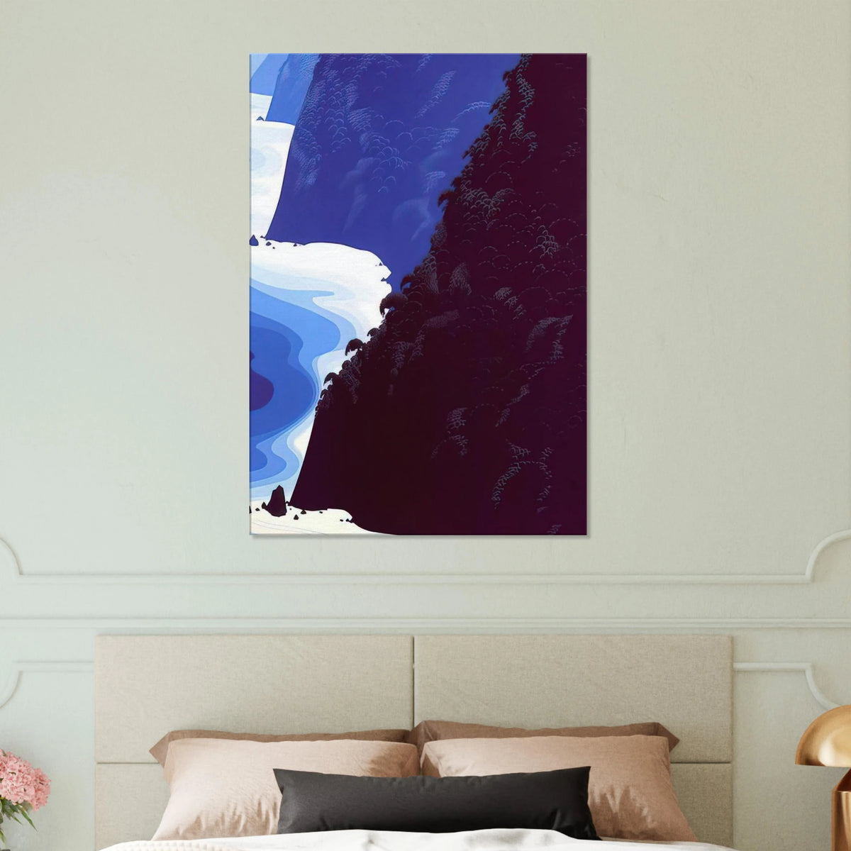 Blue Big Sur Canvas | Eyvind Earle Canvas | Eyvind Earle Prints
