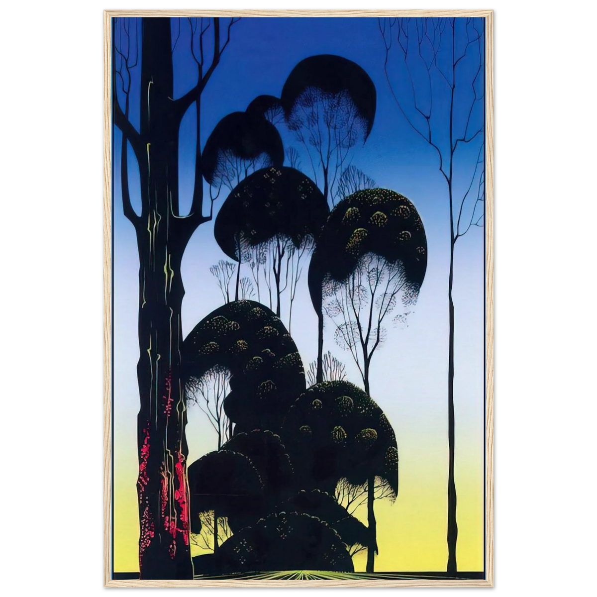 Sunrise Framed Poster | Eyvind Earle Framed Prints Wall Art | Eyvind Earle Prints