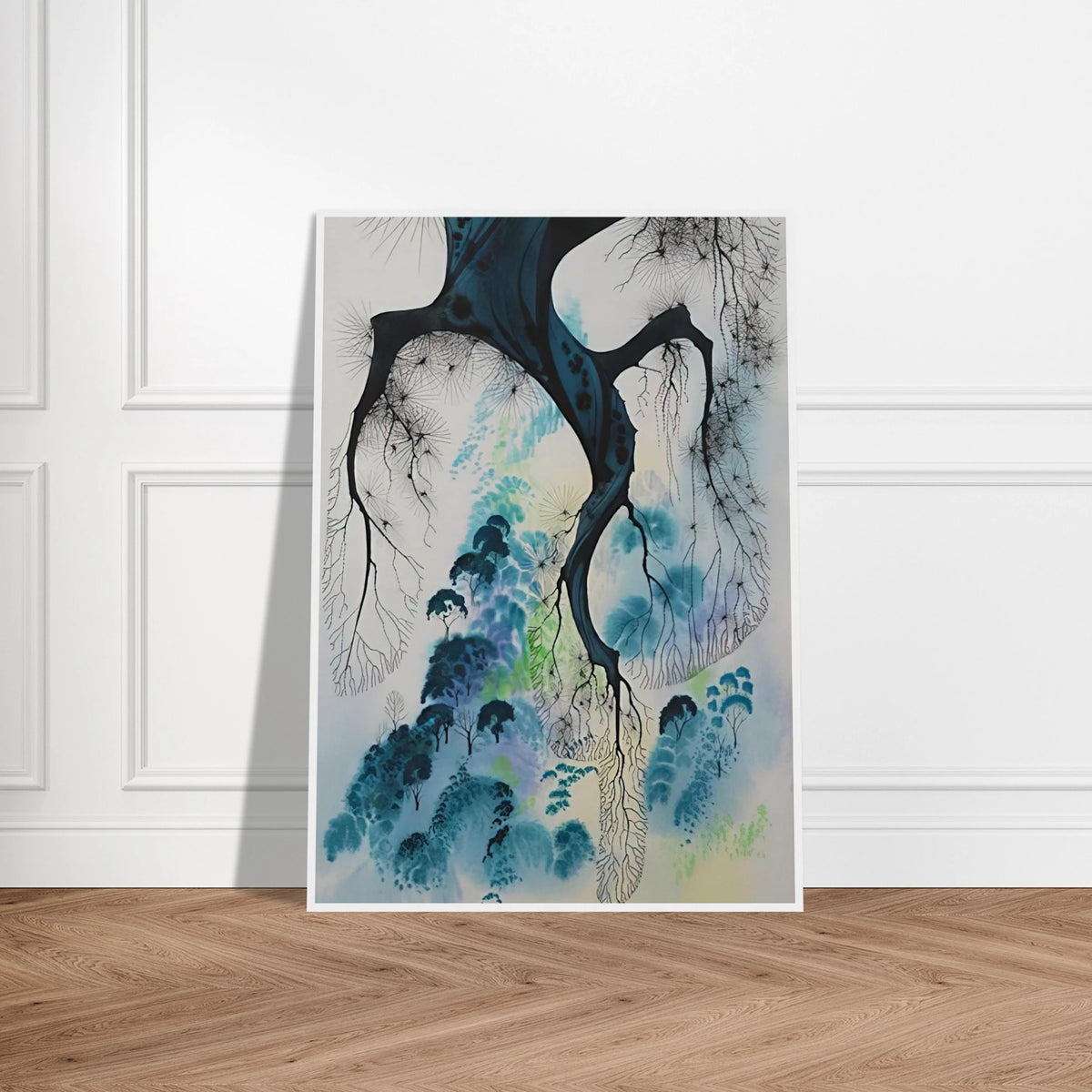 Coastline Framed Poster | Eyvind Earle Framed Prints Wall Art | Eyvind Earle Prints