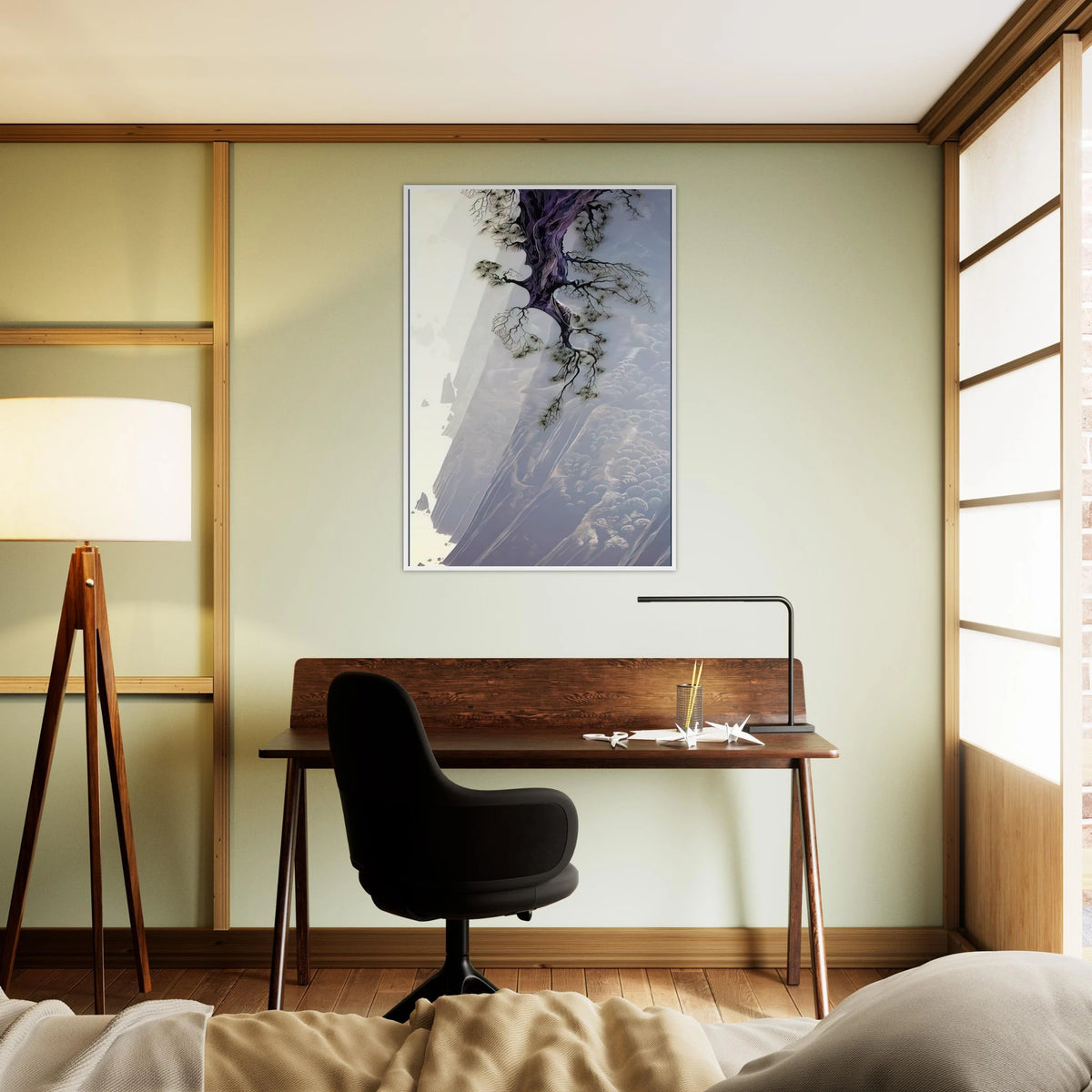 Mountain Rise Framed Poster | Eyvind Earle Framed Prints Wall Art | Eyvind Earle Prints