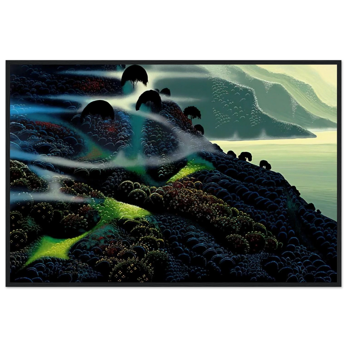 Ocean Paradise Framed Poster | Eyvind Earle Framed Prints Wall Art | Eyvind Earle Prints