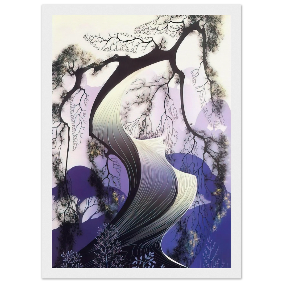 Bonsai Framed Poster | Eyvind Earle Framed Prints Wall Art | Eyvind Earle Prints