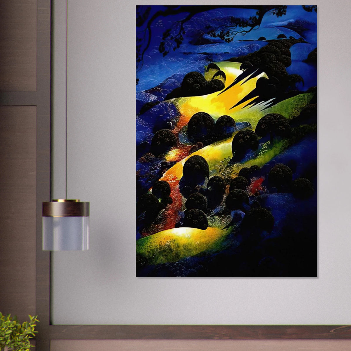 Sunset Flame Poster | Eyvind Earle Poster | Eyvind Earle Prints