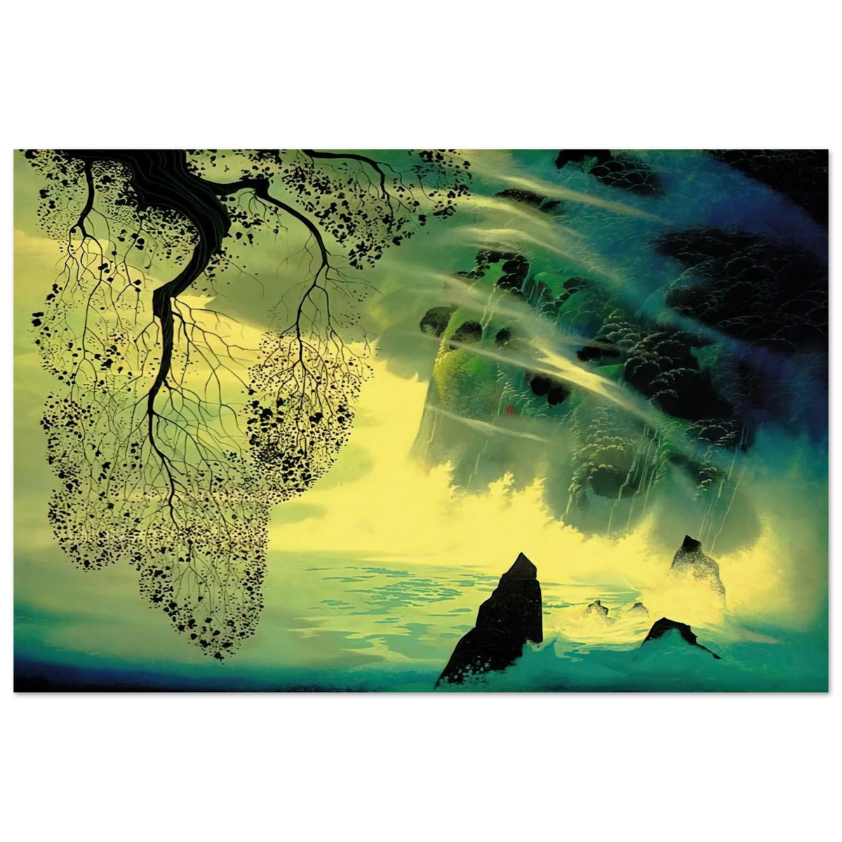 A Swirl of Fog Poster | Eyvind Earle Poster | Eyvind Earle Prints