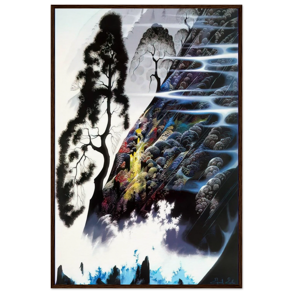 Radient Splendor Framed Poster | Eyvind Earle Framed Prints Wall Art | Eyvind Earle Prints