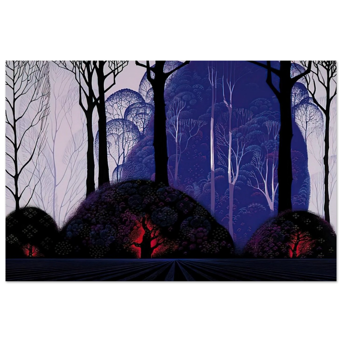 Purple Eucalyptus Poster | Eyvind Earle Poster | Eyvind Earle Prints