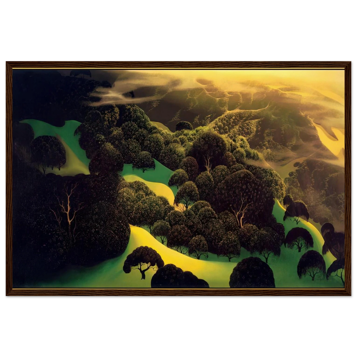 Deep Wilderness Framed Poster | Eyvind Earle Framed Prints Wall Art | Eyvind Earle Prints