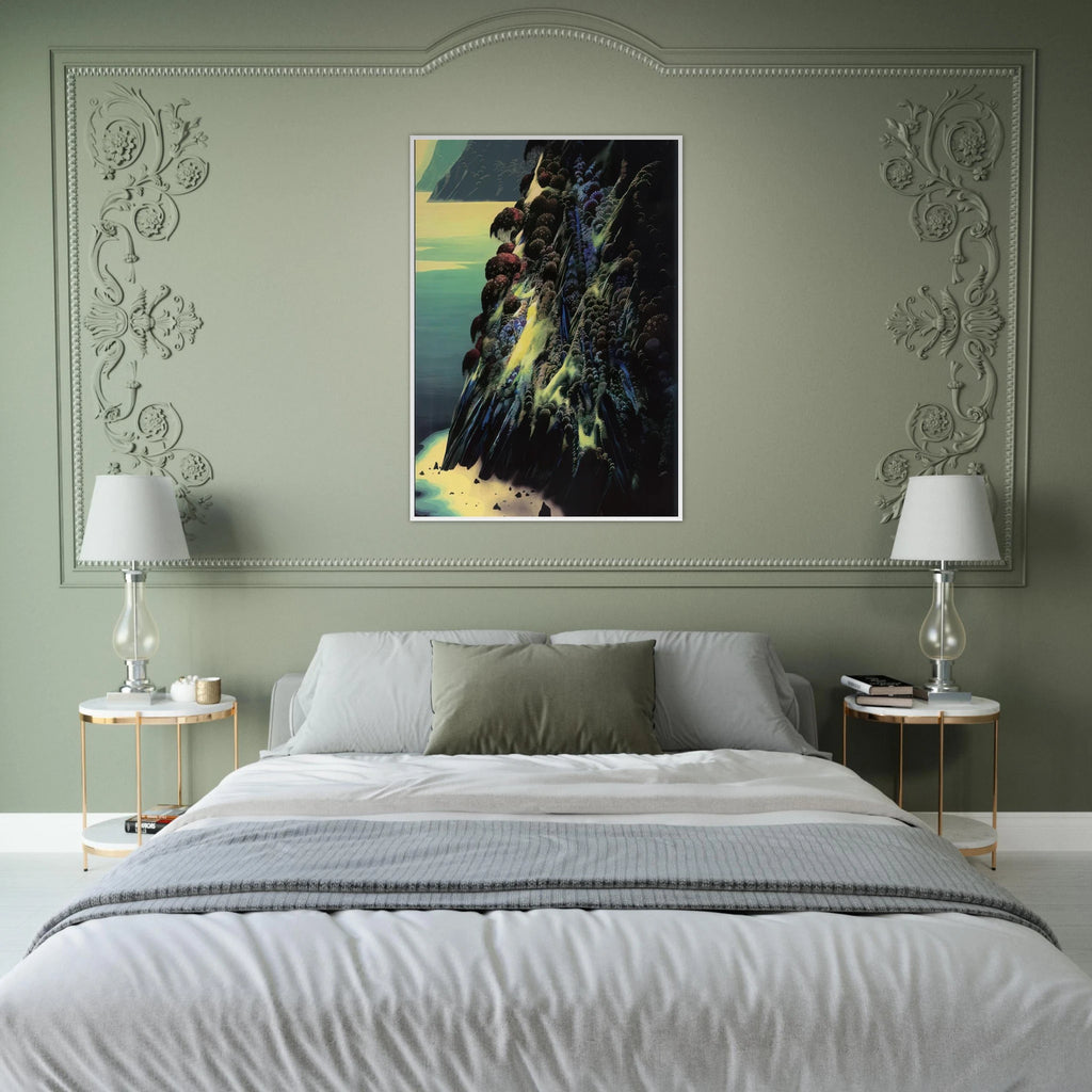 Big Sur Poem Framed Poster | Eyvind Earle Framed Prints Wall Art | Eyvind Earle Prints