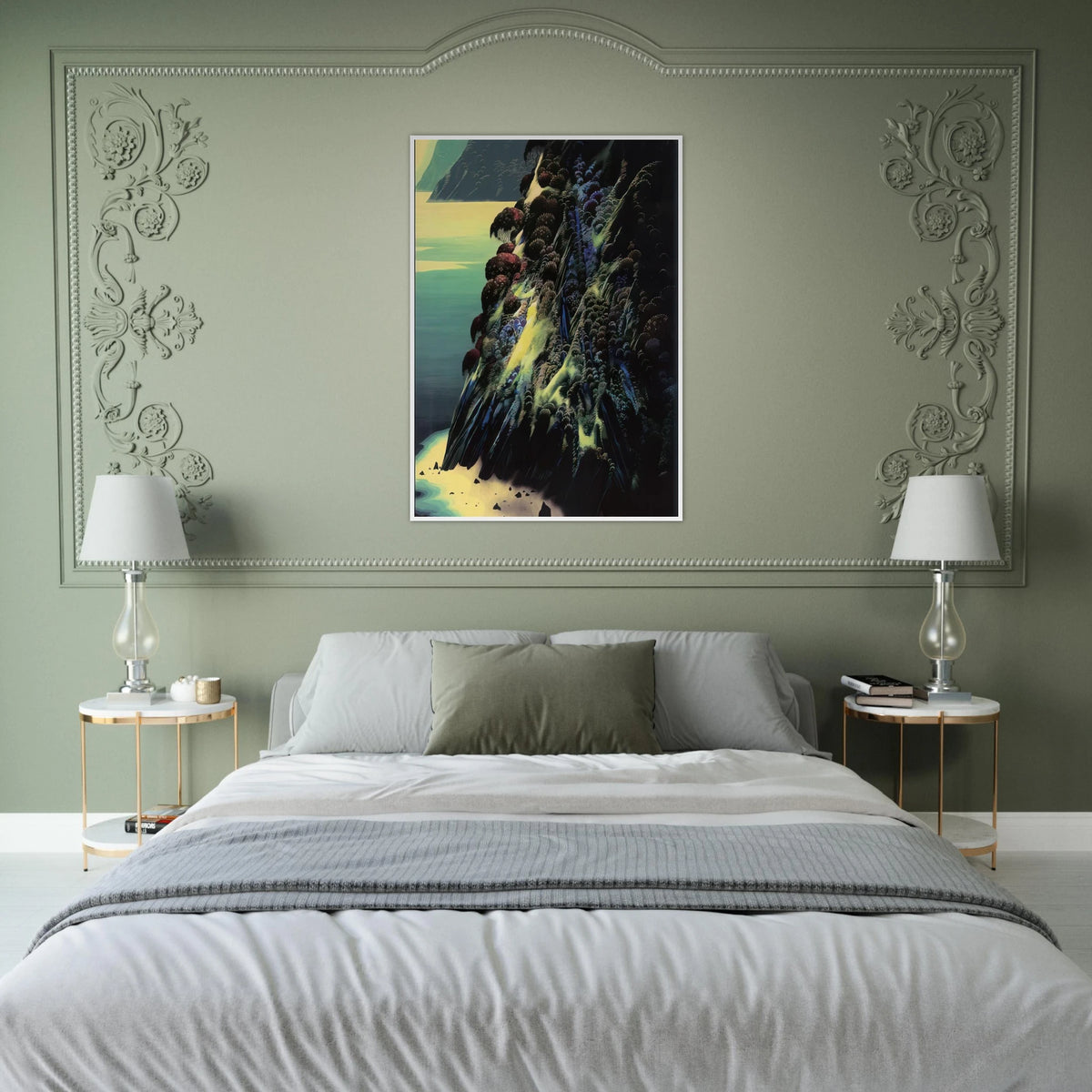 Big Sur Poem Framed Poster | Eyvind Earle Framed Prints Wall Art | Eyvind Earle Prints