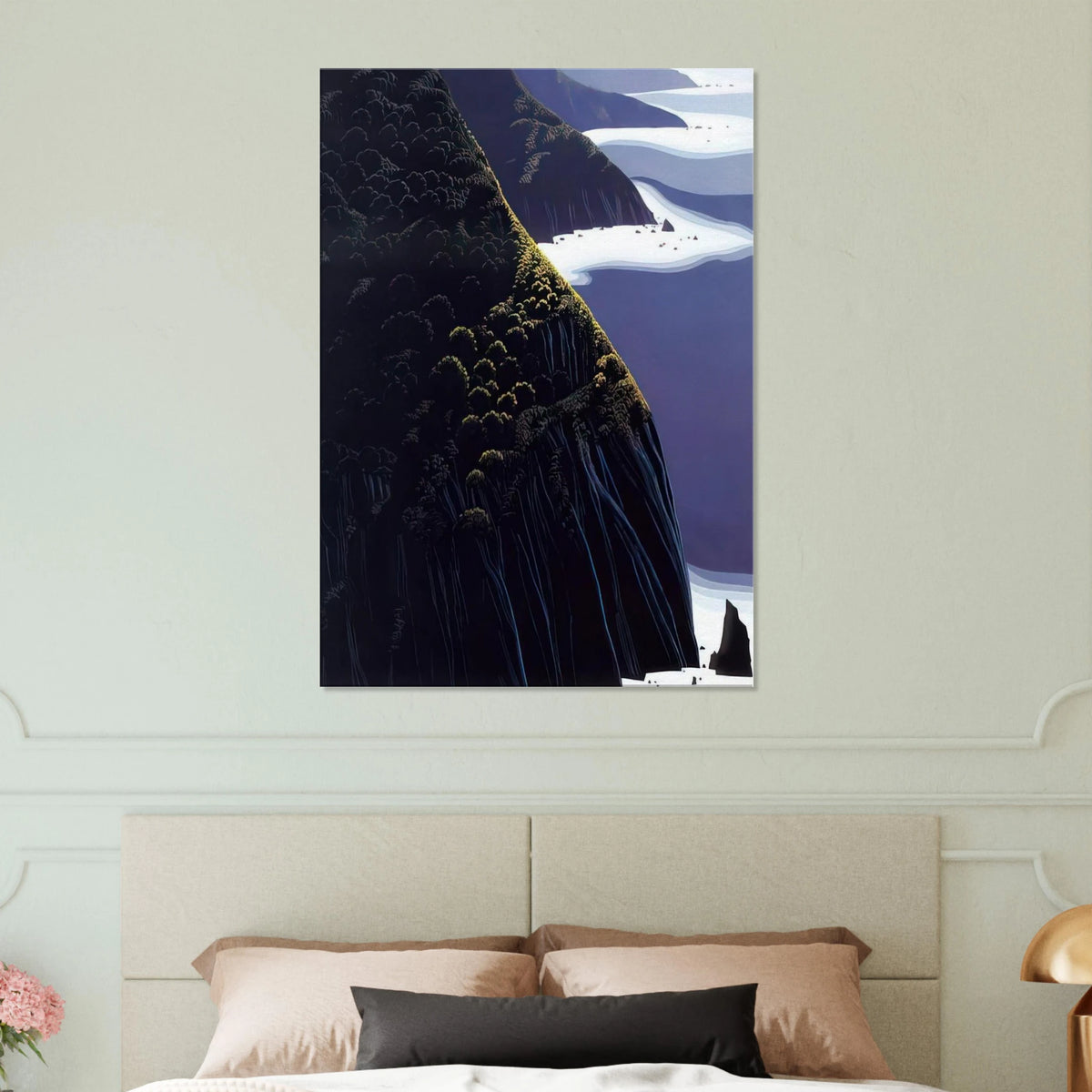 Gray Big Sur Canvas | Eyvind Earle Canvas | Eyvind Earle Prints