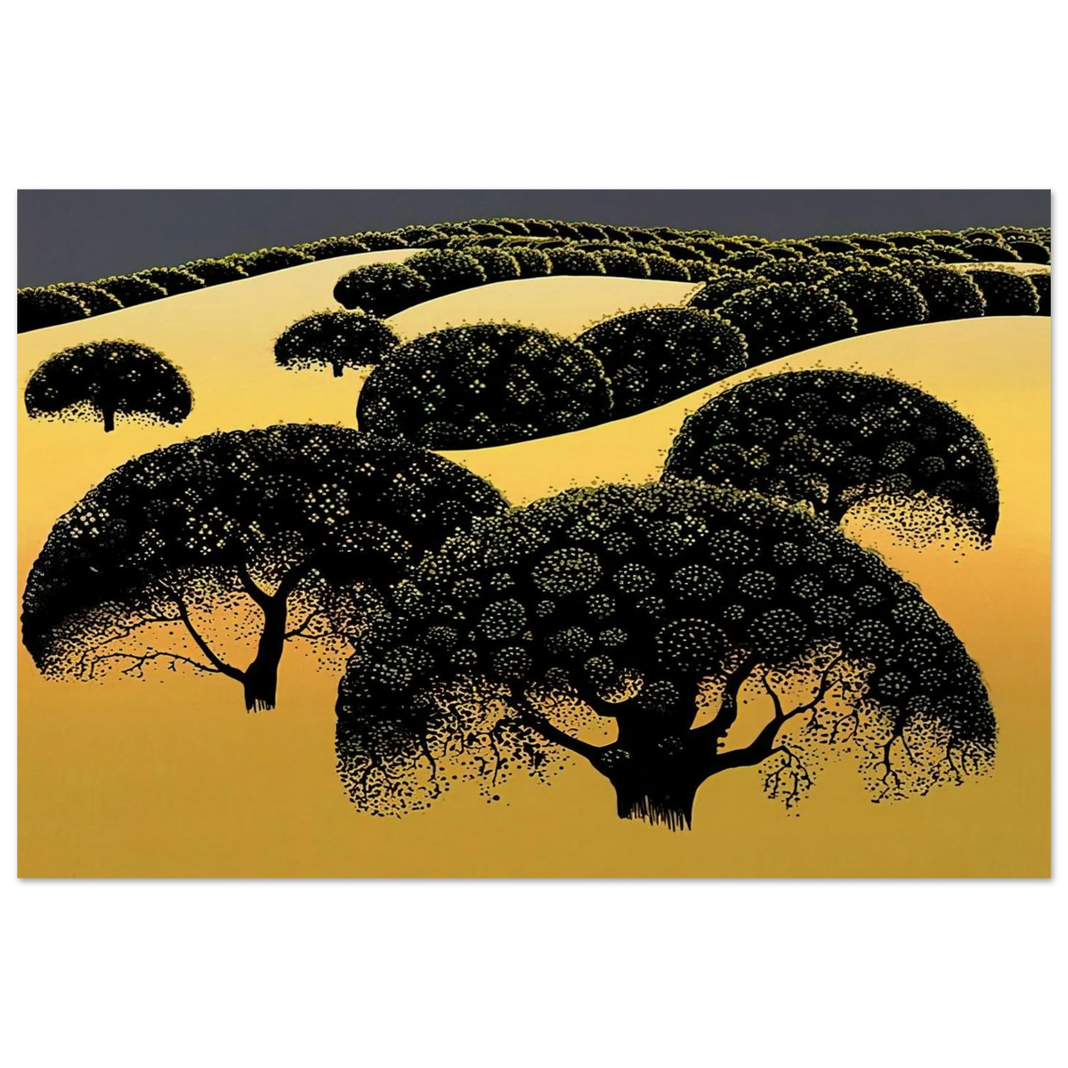 Santa Ynez Oaks Poster | Eyvind Earle Poster | Eyvind Earle Prints