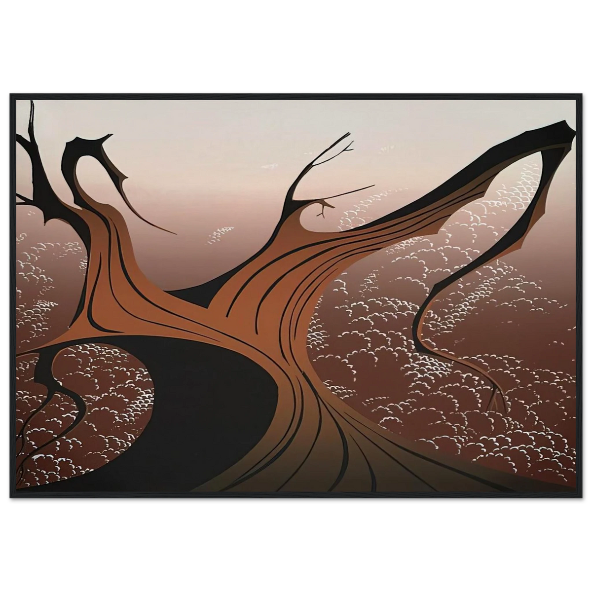Brown Tree Framed Poster | Eyvind Earle Framed Prints Wall Art | Eyvind Earle Prints
