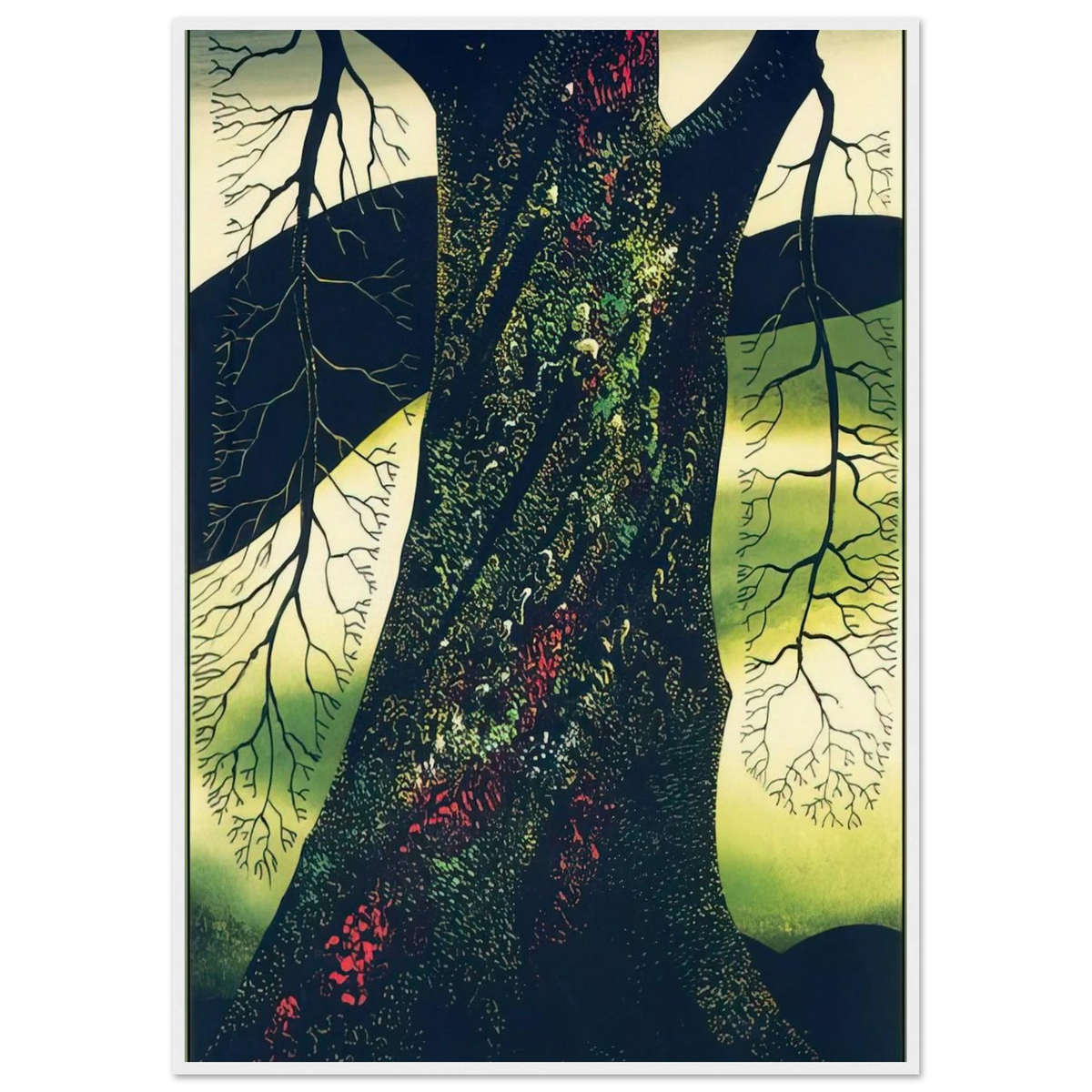 Oak Tree Framed Poster | Eyvind Earle Framed Prints Wall Art | Eyvind Earle Prints