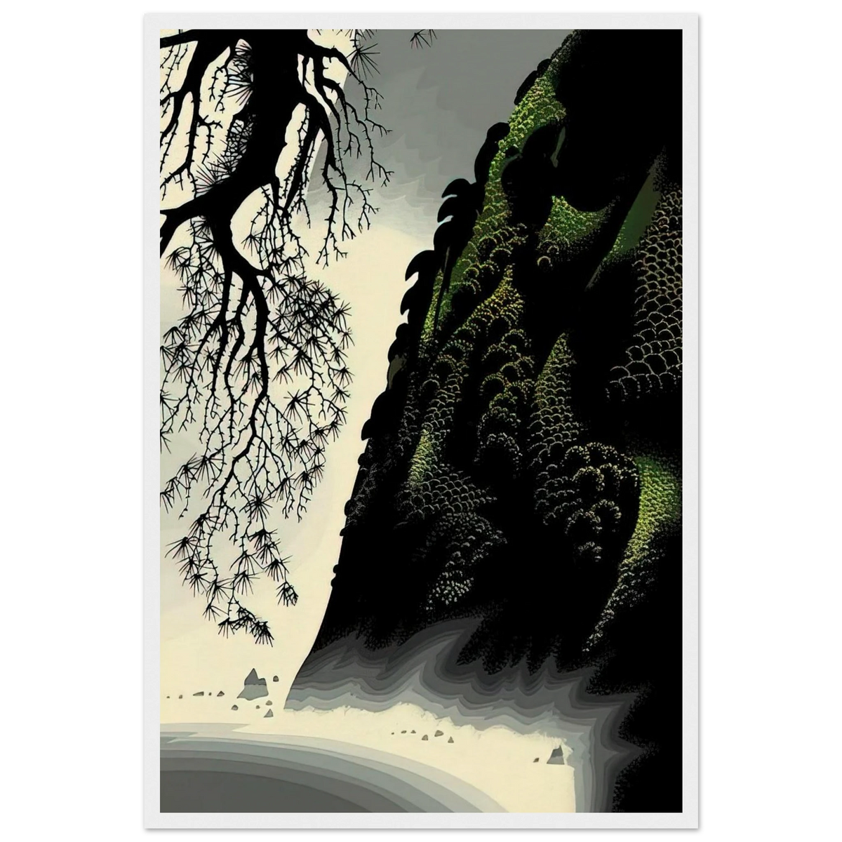 Little Big Sur Framed Poster | Eyvind Earle Framed Prints Wall Art | Eyvind Earle Prints