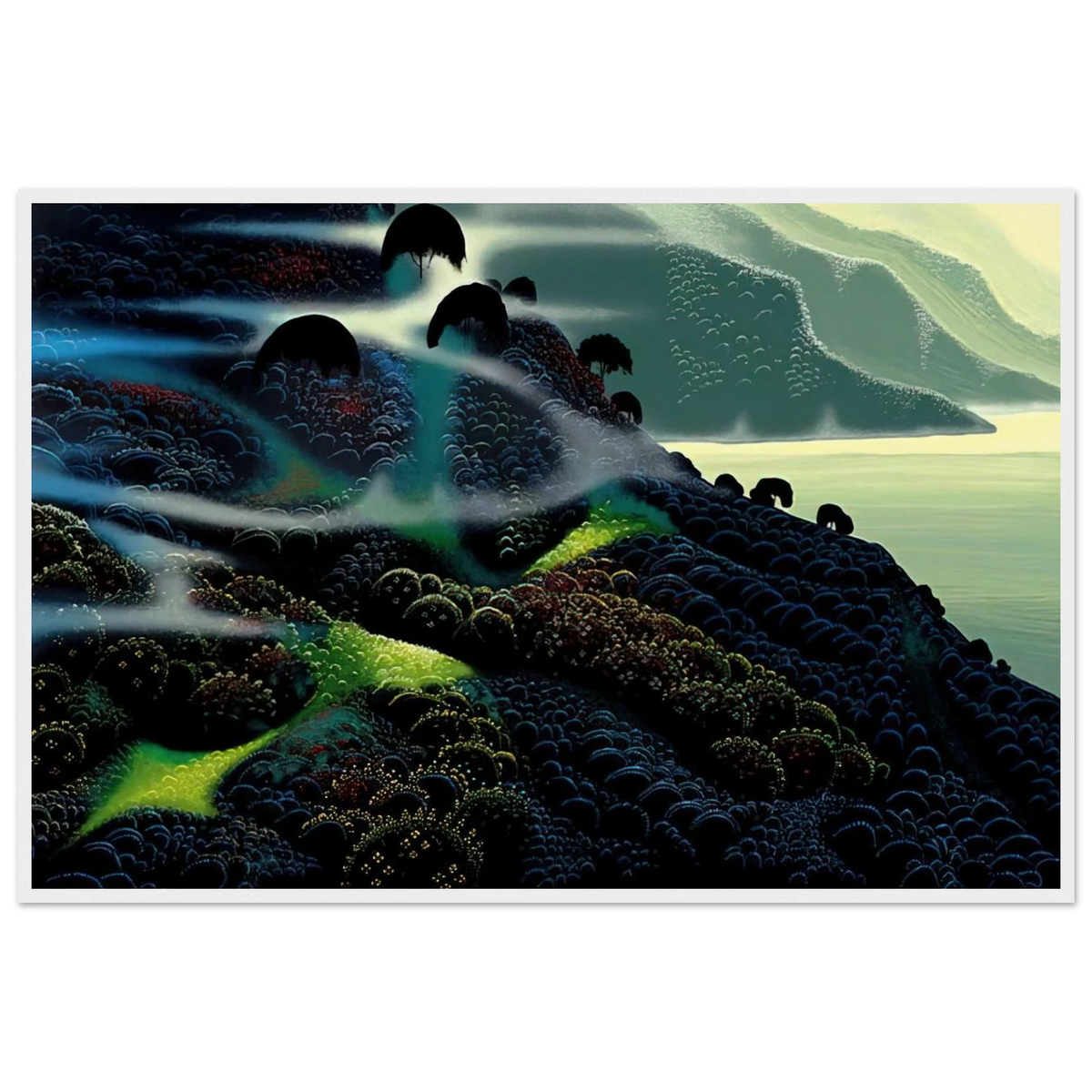 Ocean Paradise Framed Poster | Eyvind Earle Framed Prints Wall Art | Eyvind Earle Prints