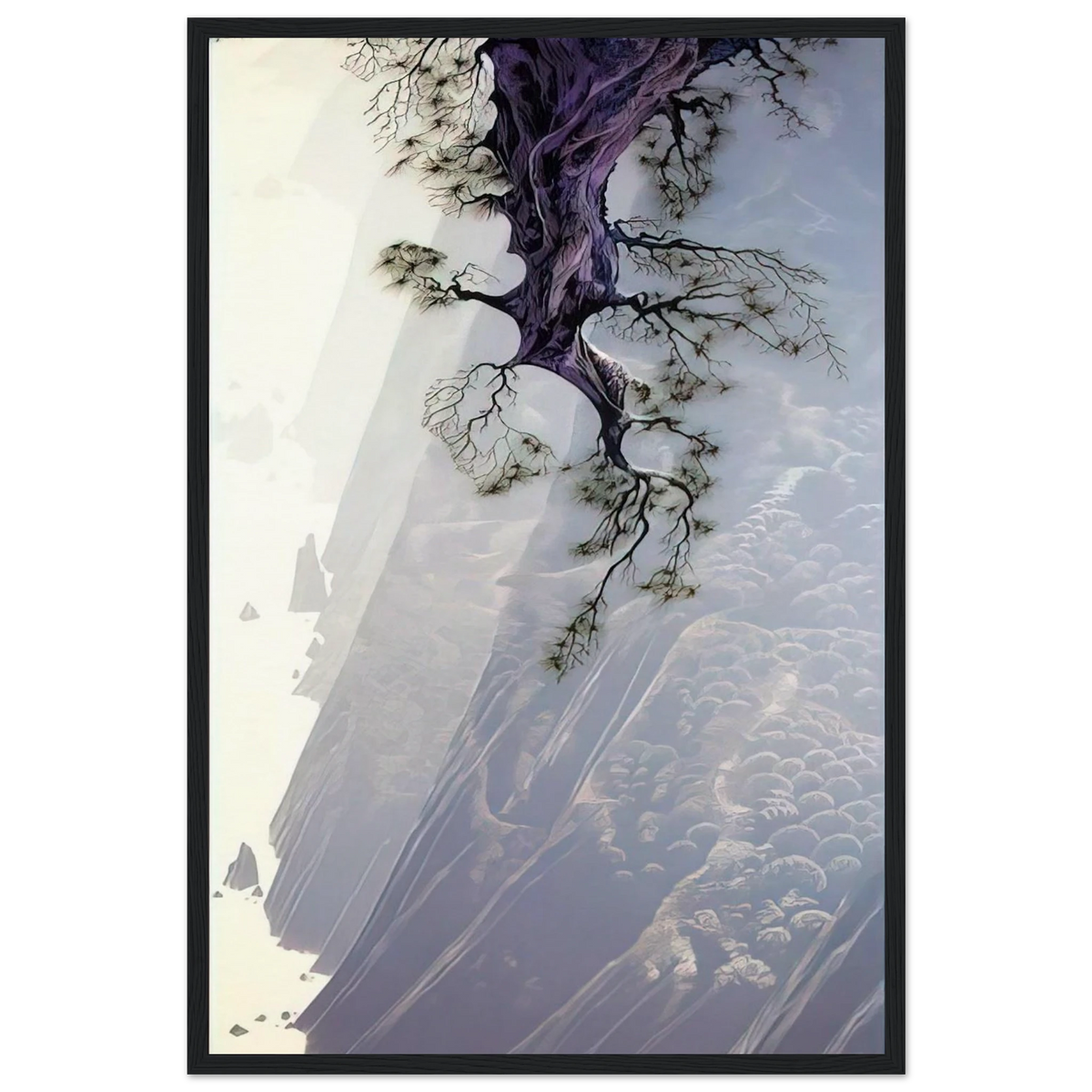 Mountain Rise Framed Poster | Eyvind Earle Framed Prints Wall Art | Eyvind Earle Prints