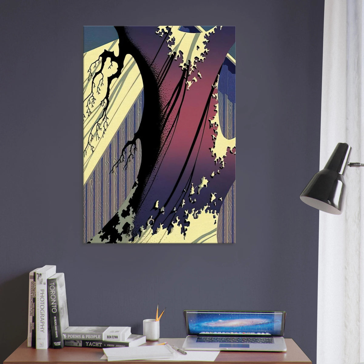 Mauve Barn Canvas | Eyvind Earle Canvas | Eyvind Earle Prints