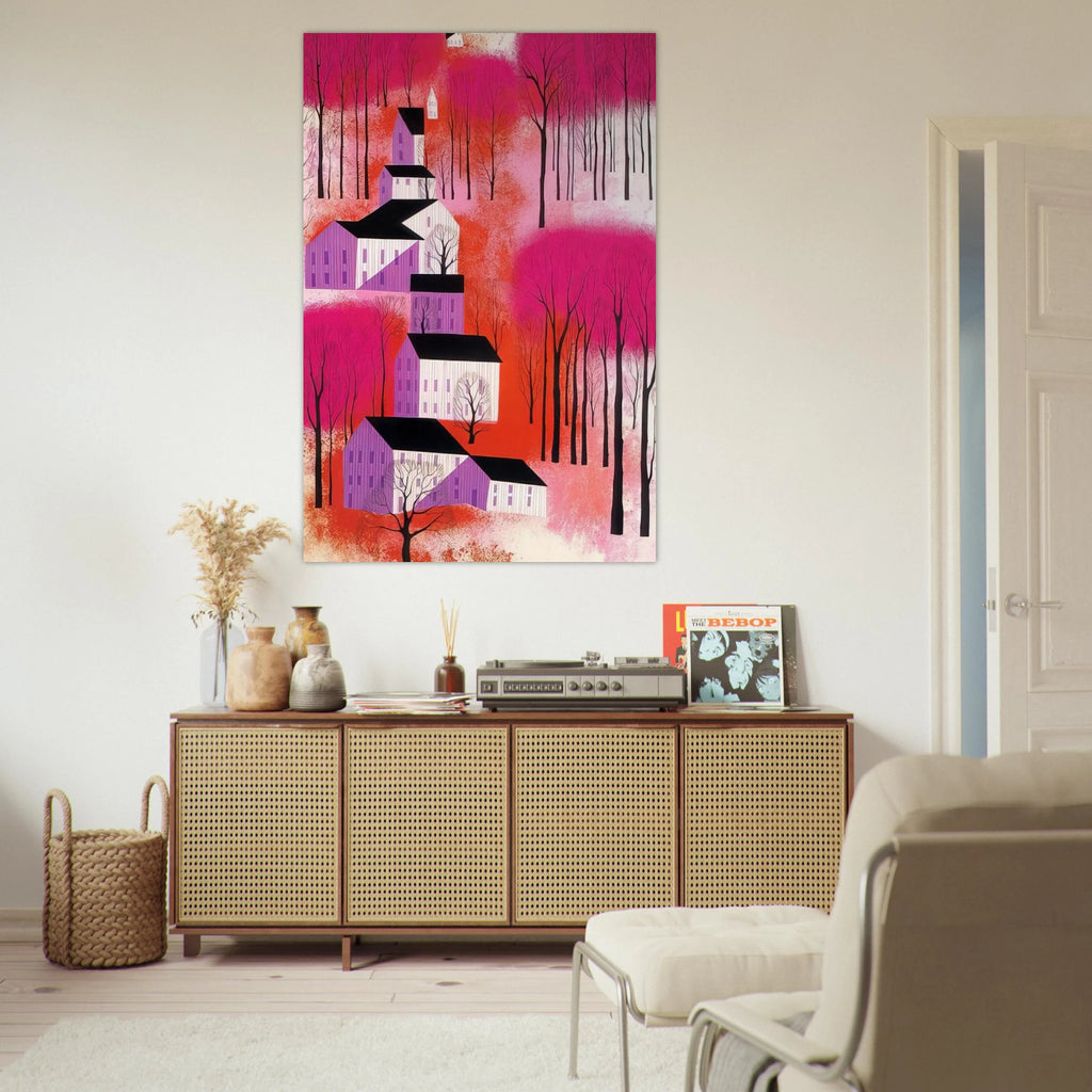 Autumn Sunset Poster | Eyvind Earle Poster | Eyvind Earle Prints