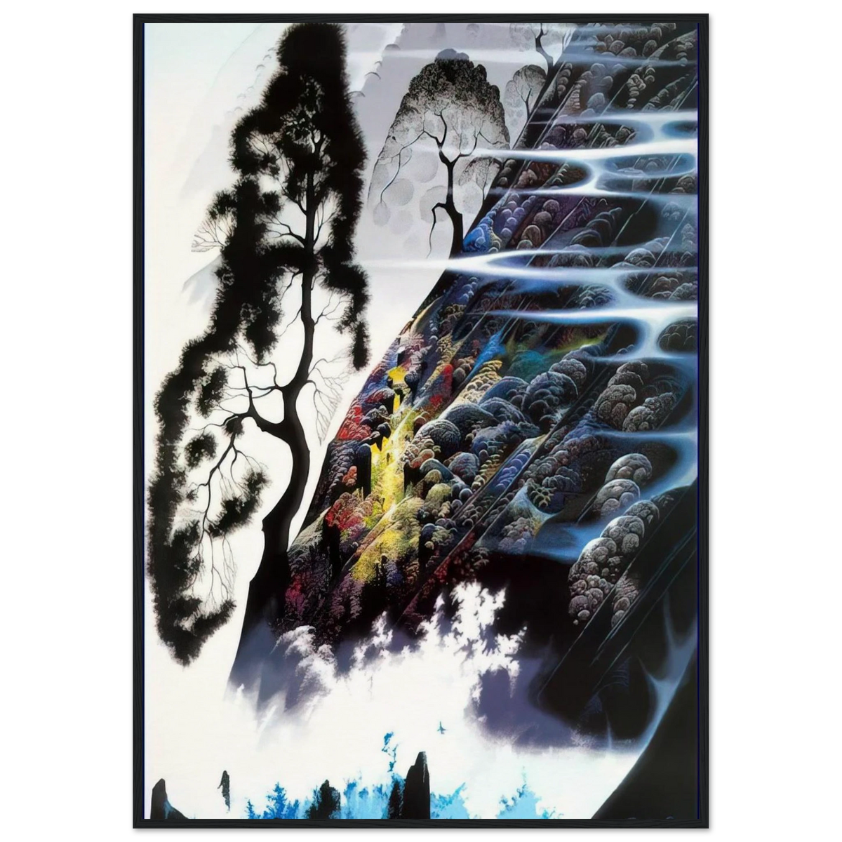 Radient Splendor Framed Poster | Eyvind Earle Framed Prints Wall Art | Eyvind Earle Prints