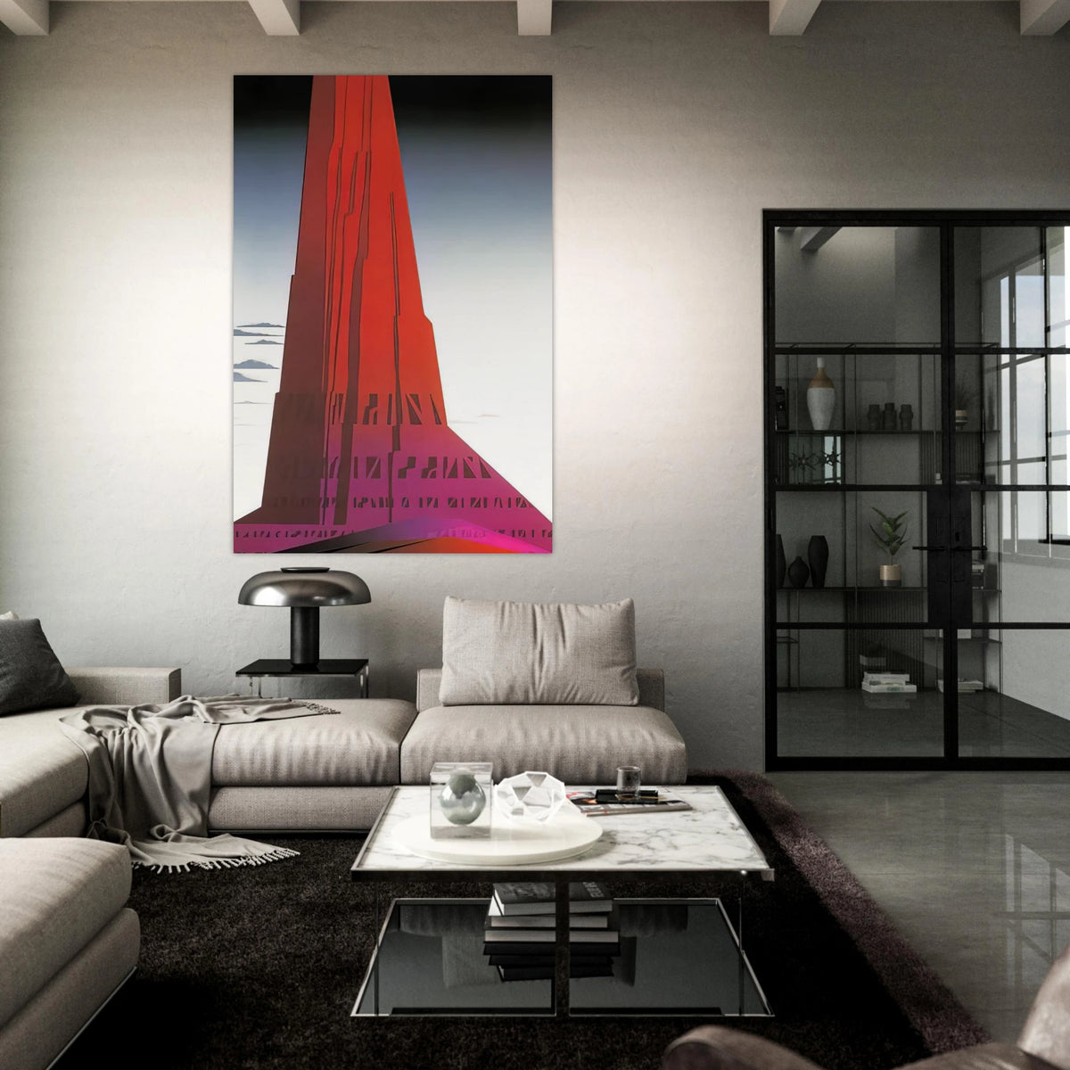 Desert Skyscraper Poster | Eyvind Earle Poster | Eyvind Earle Prints